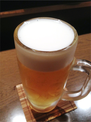 念願のビール♪
