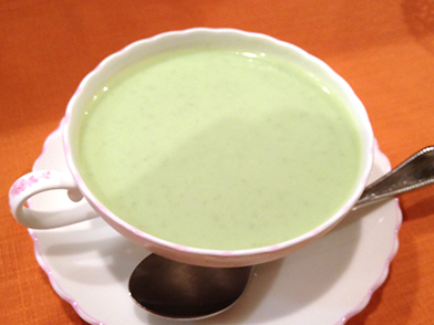 だだ茶豆の冷製スープ